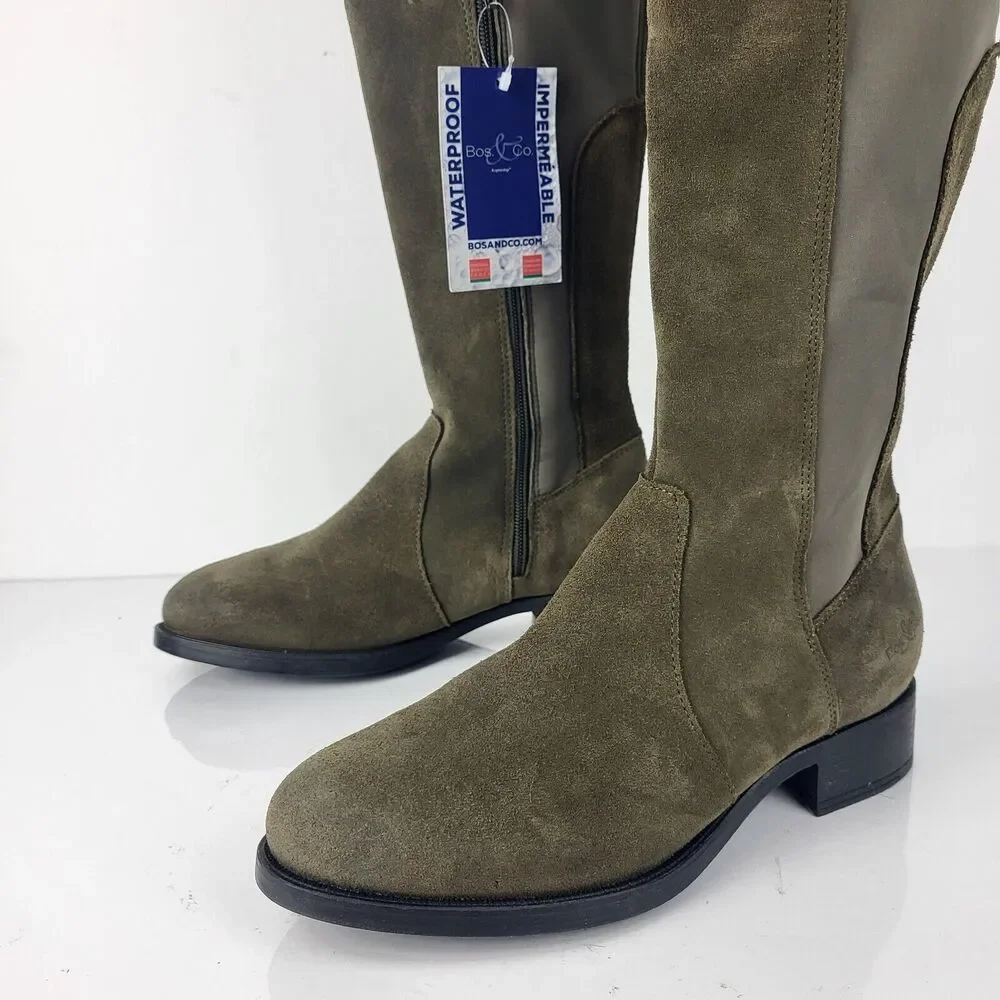 Over the knee waterproof Suede stretch Boots